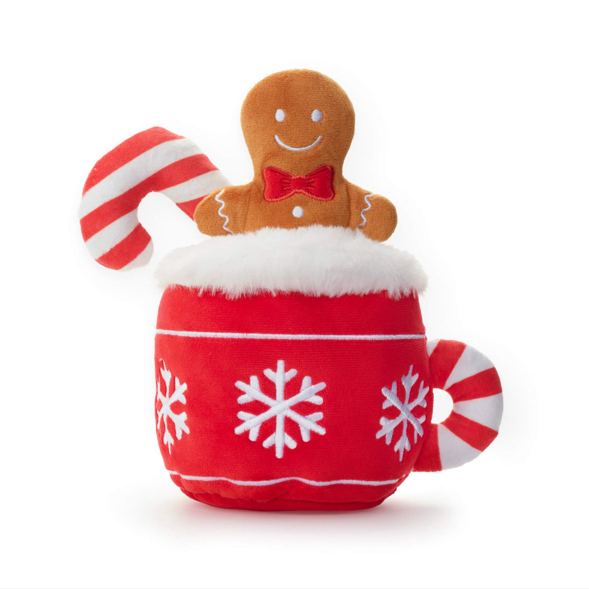 Hot Cocoa Snuffle Dog Toy with Removable Squeaker Ball