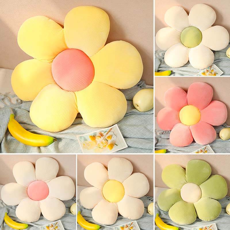 Flower Shaped Fleece Pet Cushion with Raised Edges