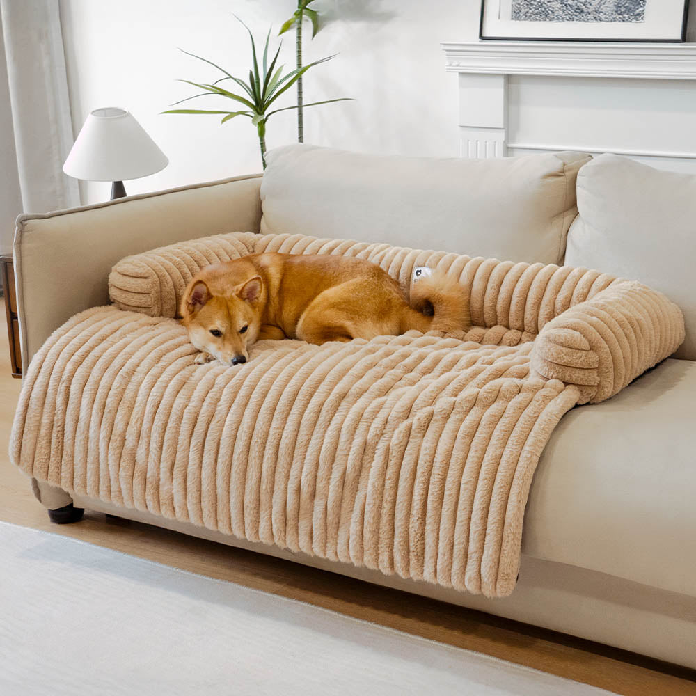 Fluffy Bolster Dog Mat and Couch Cover, Non-Slip, 6 Colors