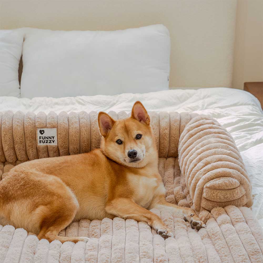 Fluffy Bolster Dog Mat and Couch Cover, Non-Slip, 6 Colors