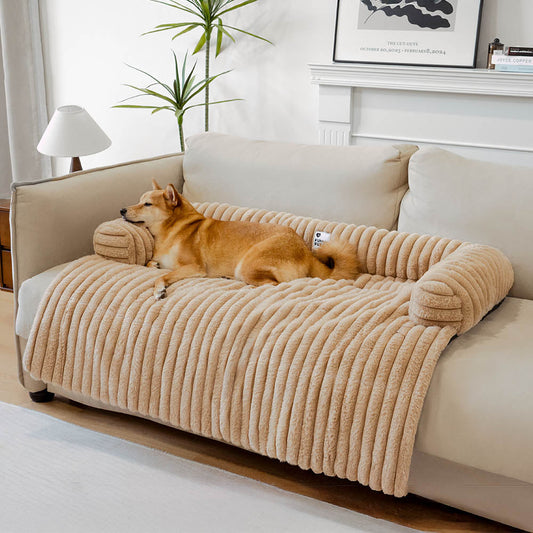 Fluffy Bolster Dog Mat and Couch Cover, Non-Slip, 6 Colors