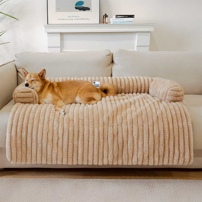 Fluffy Bolster Dog Mat and Couch Cover, Non-Slip, 6 Colors
