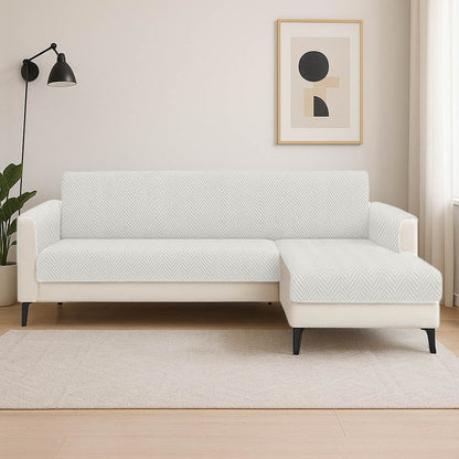 Waterproof Non-Slip Pet Couch Cover in Chenille, Striped