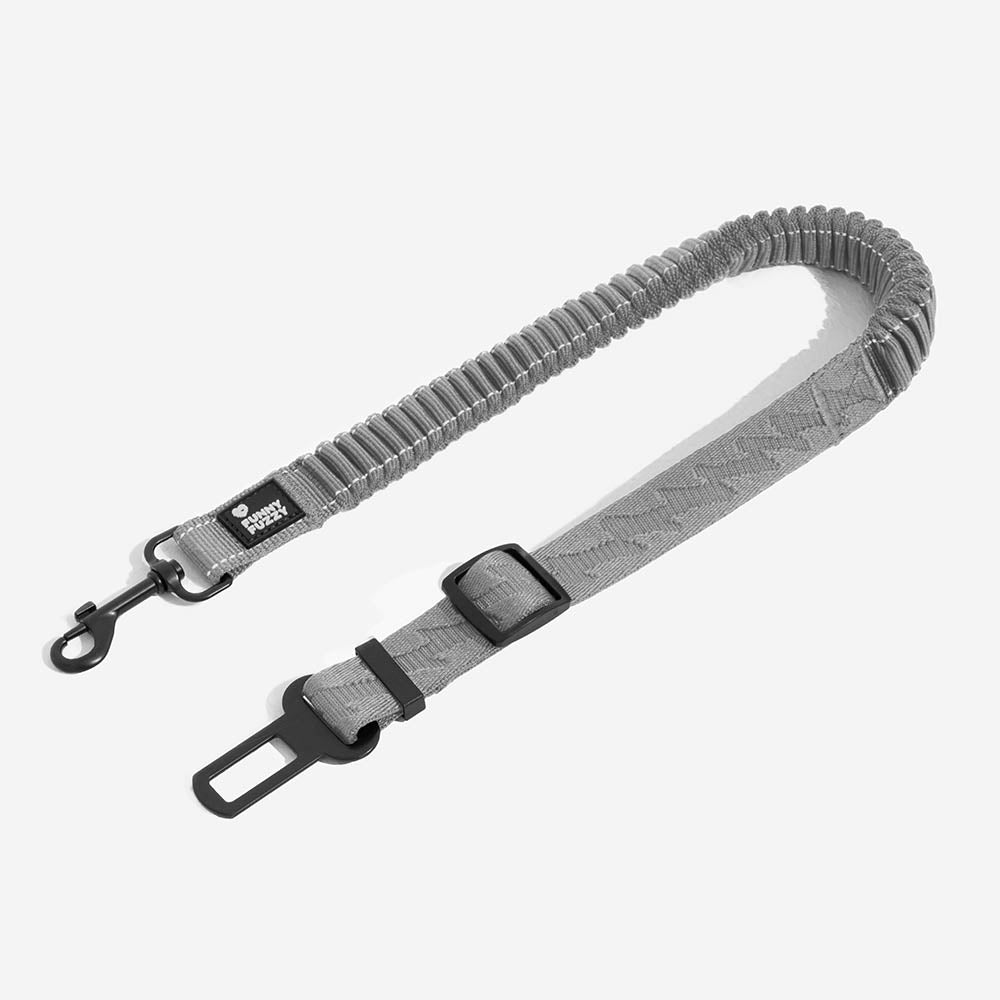 Adjustable Dog Car Seat Belt with Elastic Reflective Strap