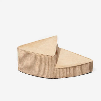 Spiral Corduroy Dog Stairs for Bed and Sofa, 2-4 Steps