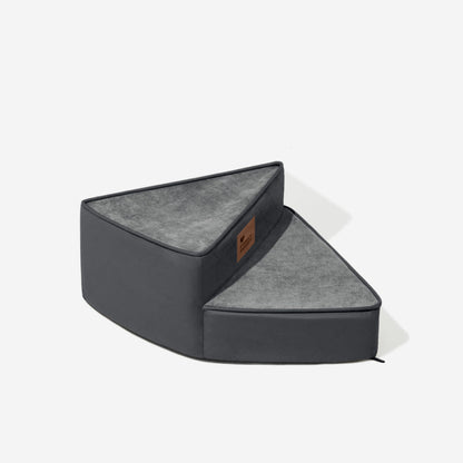 Faux Leather Spiral Dog Stairs for Bed and Sofa, 2-4 Steps