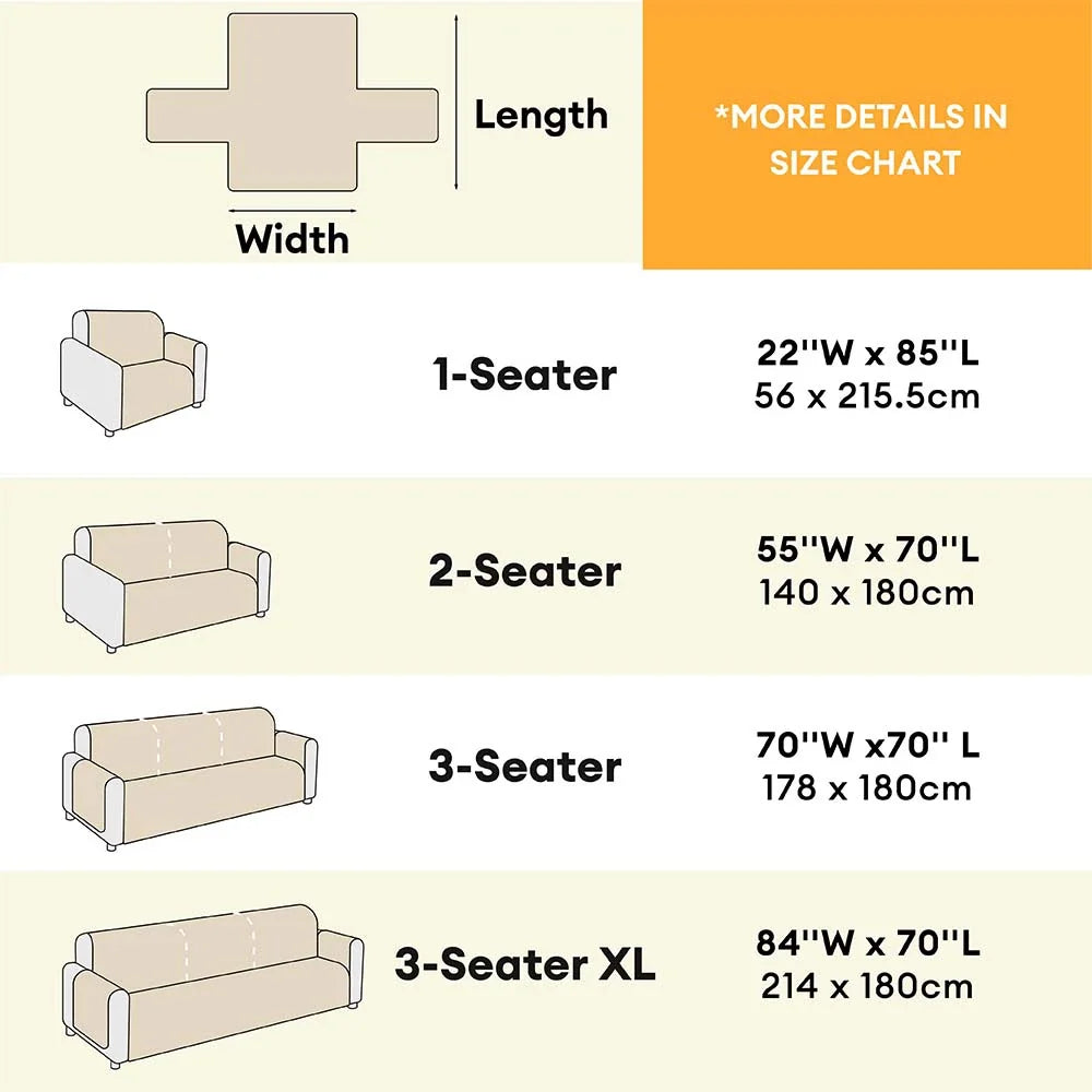 Fluffy Faux Fur Couch Cover, Water-Resistant and Non-Slip