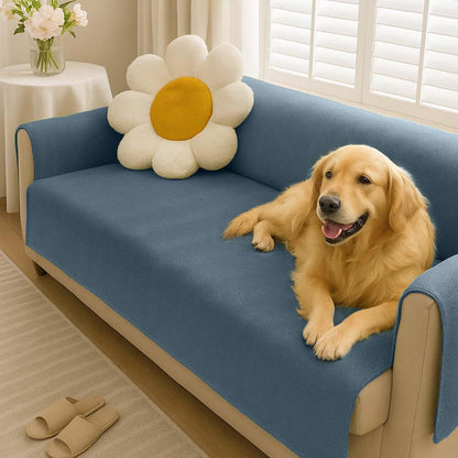Waterproof Non-Slip Pet Couch Cover in Chenille, Striped