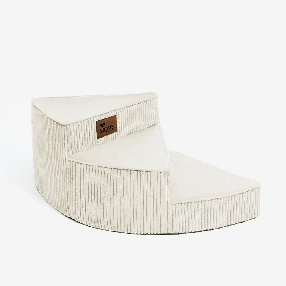 Spiral Corduroy Dog Stairs for Bed and Sofa, 2-4 Steps