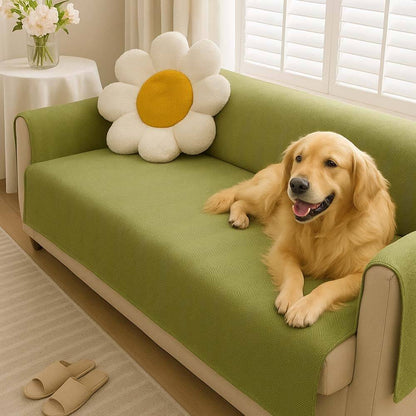 Waterproof Non-Slip Pet Couch Cover in Chenille, Striped