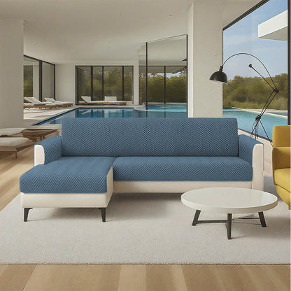 Waterproof Non-Slip Pet Couch Cover in Chenille, Striped