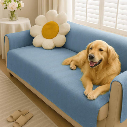 Waterproof Non-Slip Pet Couch Cover in Chenille, Striped