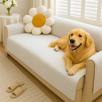 Waterproof Non-Slip Pet Couch Cover in Chenille, Striped