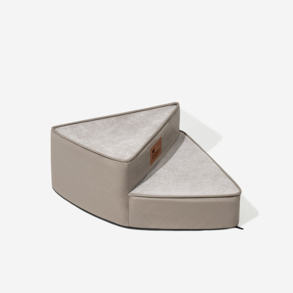 Faux Leather Spiral Dog Stairs for Bed and Sofa, 2-4 Steps