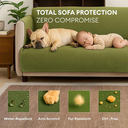 Waterproof Non-Slip Pet Couch Cover in Chenille, Striped