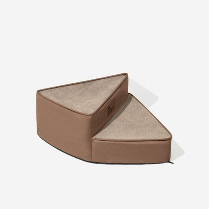 Faux Leather Spiral Dog Stairs for Bed and Sofa, 2-4 Steps