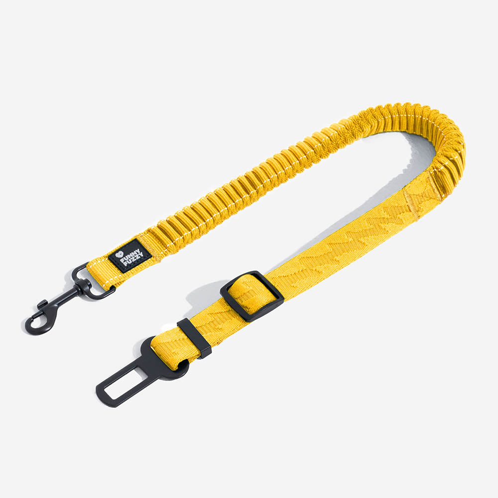 Adjustable Dog Car Seat Belt with Elastic Reflective Strap