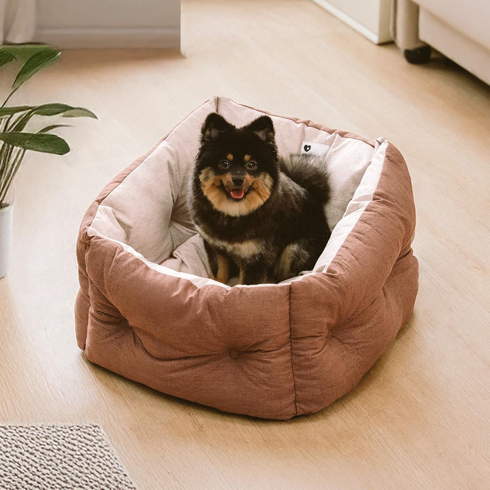 Elevated Waterproof Dog Car Seat Booster Bed with Safety Tether
