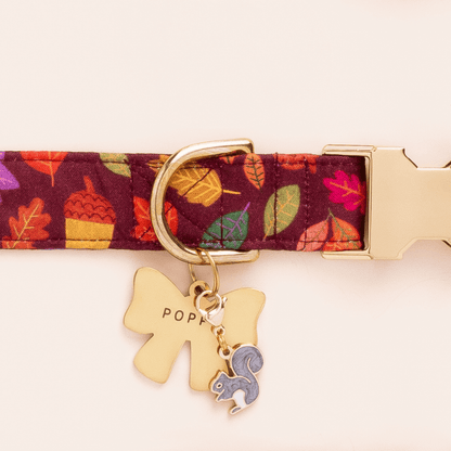 Lady Bow Pet ID Tag in Stainless Steel, Gold Tone