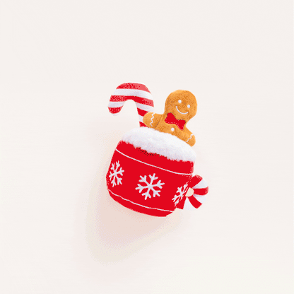 Hot Cocoa Snuffle Dog Toy with Removable Squeaker Ball