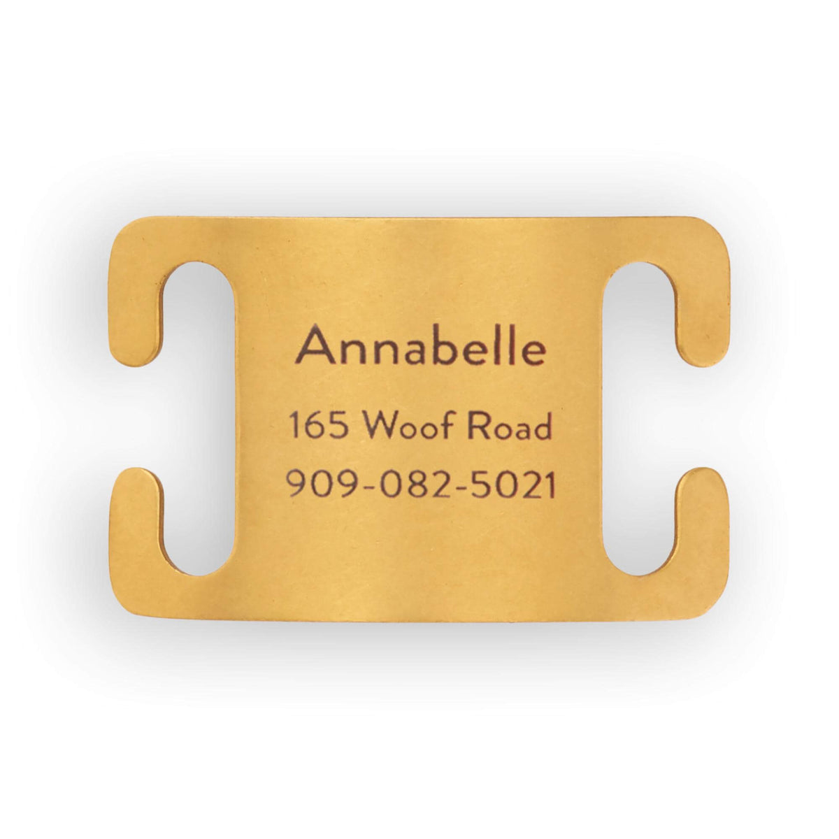 Gold Stainless Steel Pet ID Tag for Dogs and Cats, Nickel-Free