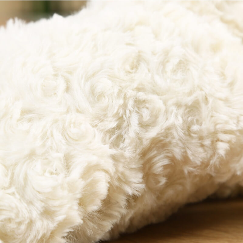 Plush Sheep Squeaker Dog Toy with Red Feet