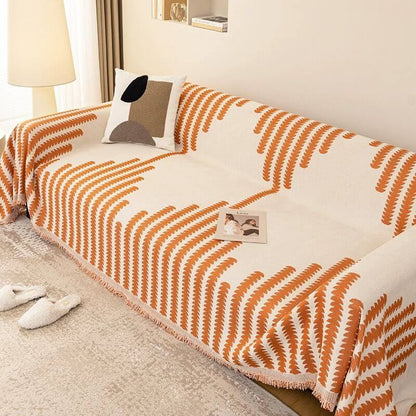 Double-Sided Chenille Couch Cover, Anti-Scratch, All Seasons