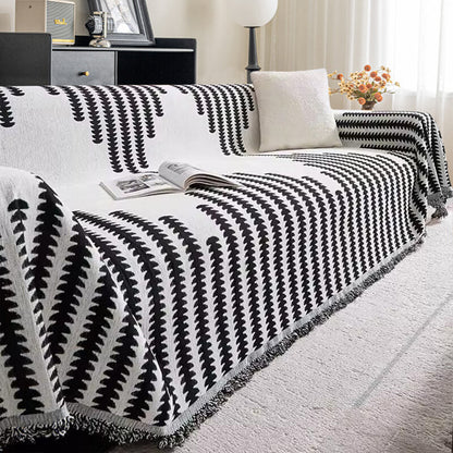 Double-Sided Chenille Couch Cover, Anti-Scratch, All Seasons