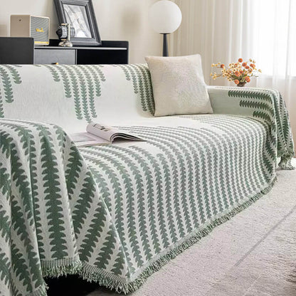 Double-Sided Chenille Couch Cover, Anti-Scratch, All Seasons