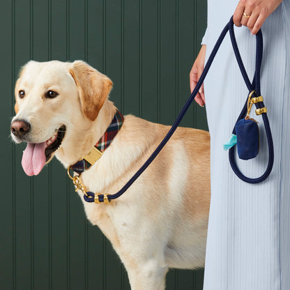 Royal Blue Marine Rope Dog Leash, 5 ft, Double-Braided Nylon
