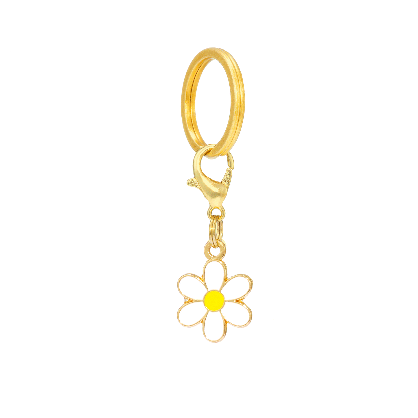 Daisy Enamel Dog Collar Charm, Double-Sided