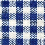 Royal Blue Gingham Dog Collar, Sizes XS to Large