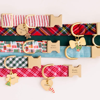 Bow Tie Stainless Steel Pet ID Tag for Dog Collars