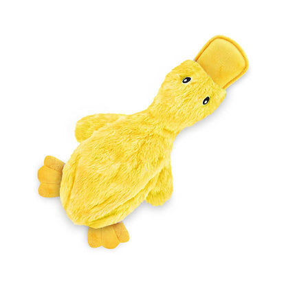 Plush Duck Squeaker Dog Toy for Chewing and Cuddling