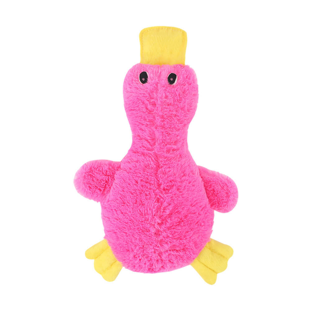 Plush Duck Squeaker Dog Toy for Chewing and Cuddling