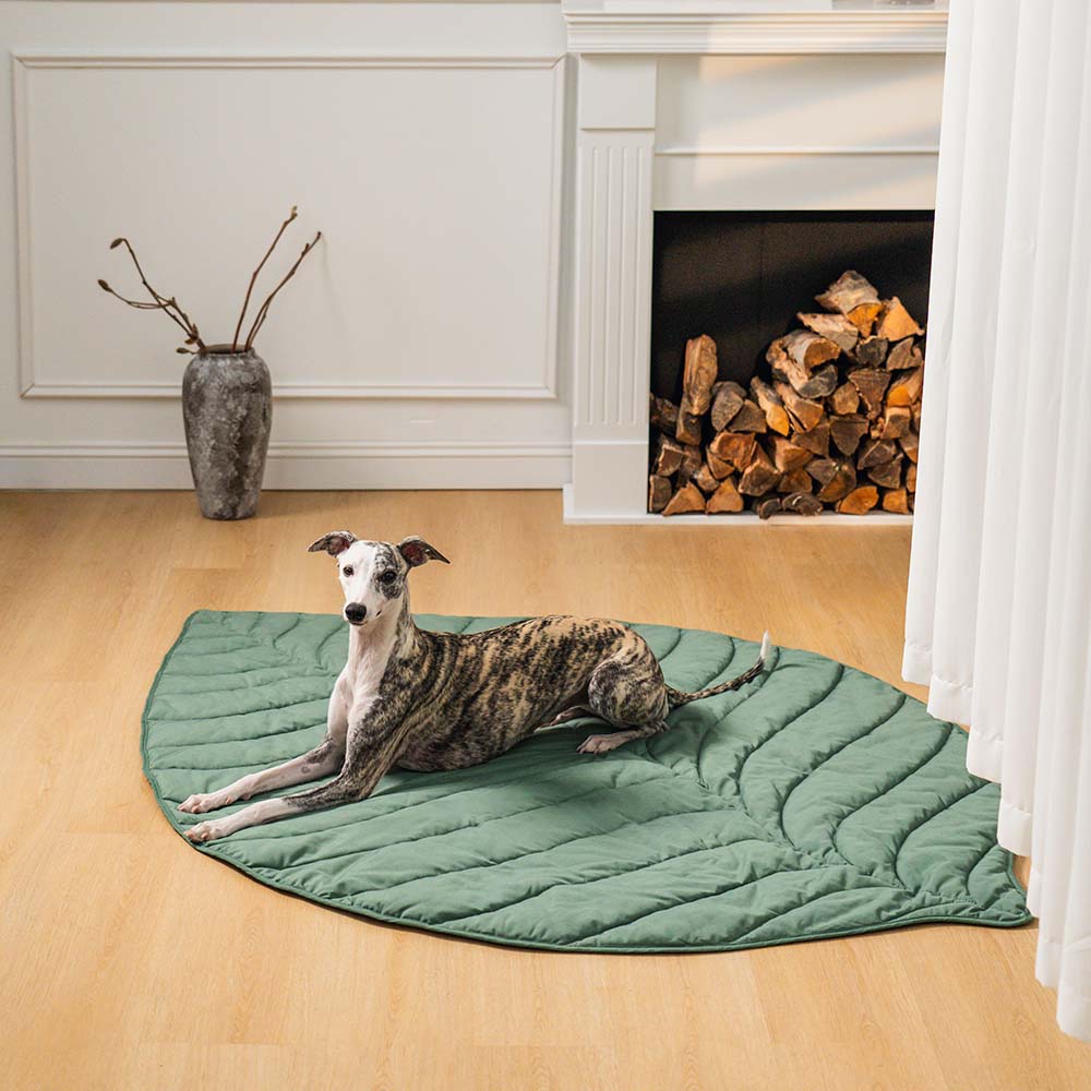 Leaf-Shaped Dog Blanket and Couch Mat, Machine Washable