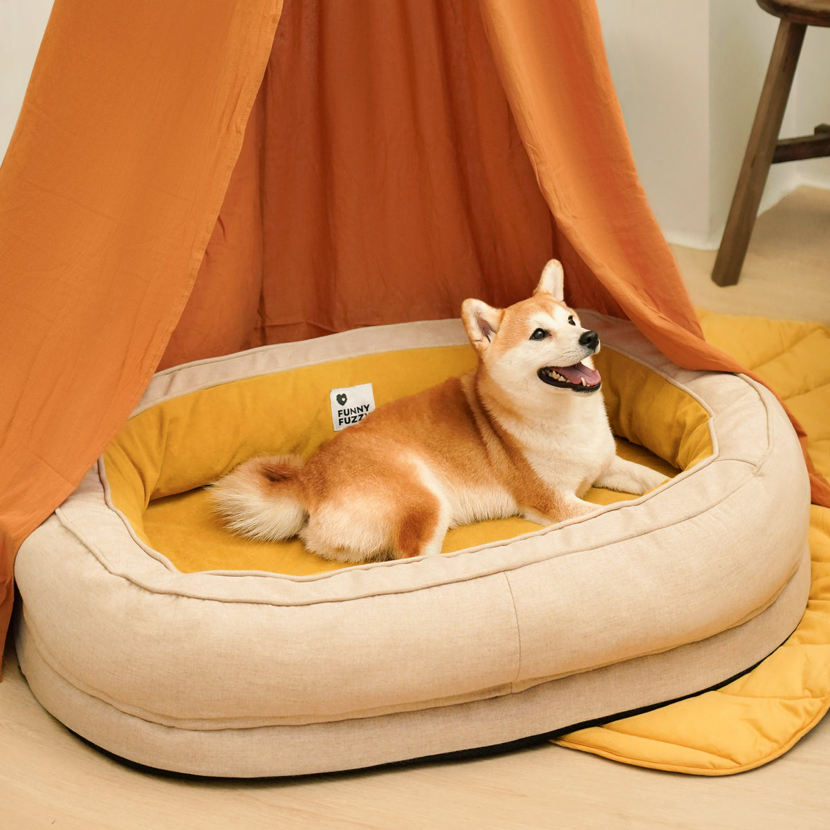 Replacement Cover for Donut Dog Bed, Machine Washable