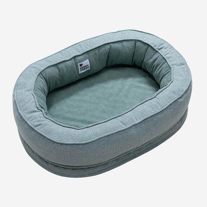 Orthopedic Donut Dog Bed with Waterproof Liner, Washable