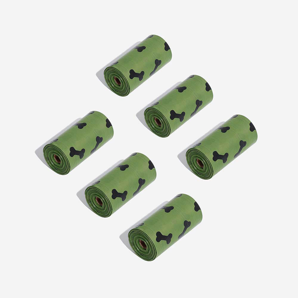 Lavender Scented Biodegradable Dog Poop Bags, 15 Per Roll