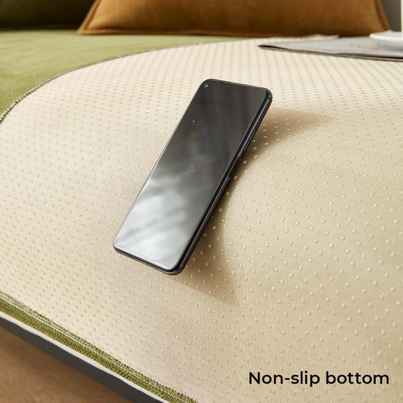 Waterproof Herringbone Chenille Couch Cover for Dogs and Cats