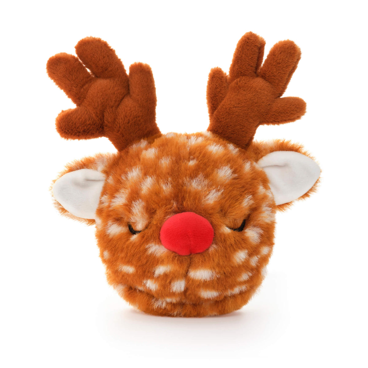Reindeer Plush Dog Toy with Removable Squeaker Ball
