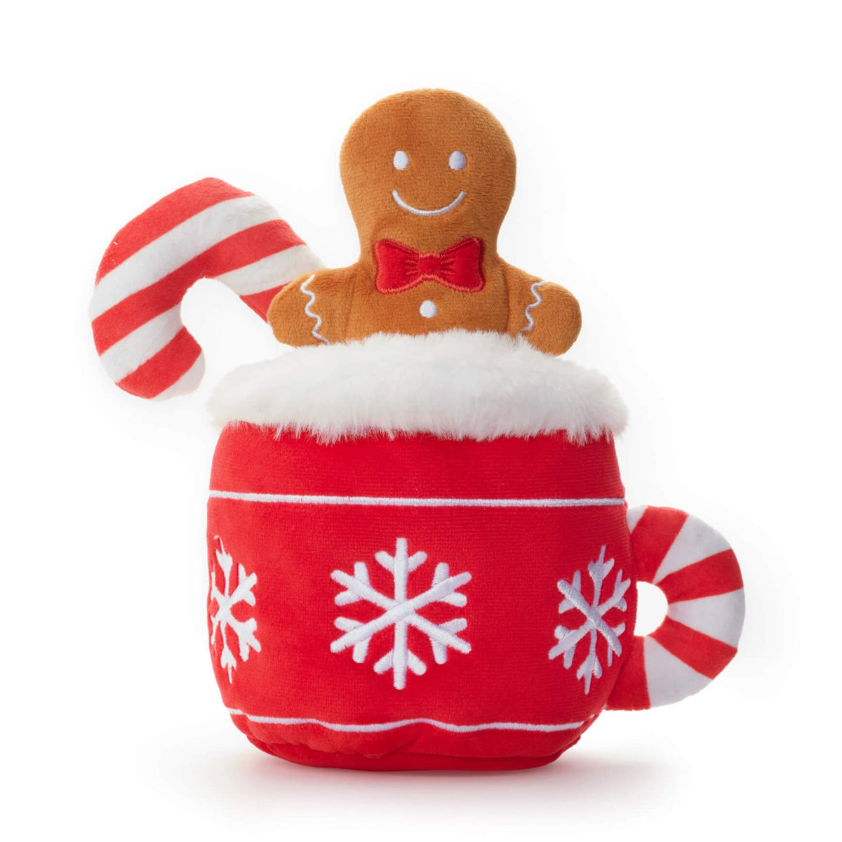 Hot Cocoa Snuffle Dog Toy with Removable Squeaker Ball