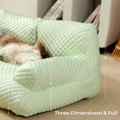 Ice Silk Cooling Dog Sofa Bed, Breathable and Washable