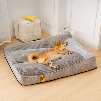 Extra Large Thick Dog Cushion Bed with Non-Slip Base
