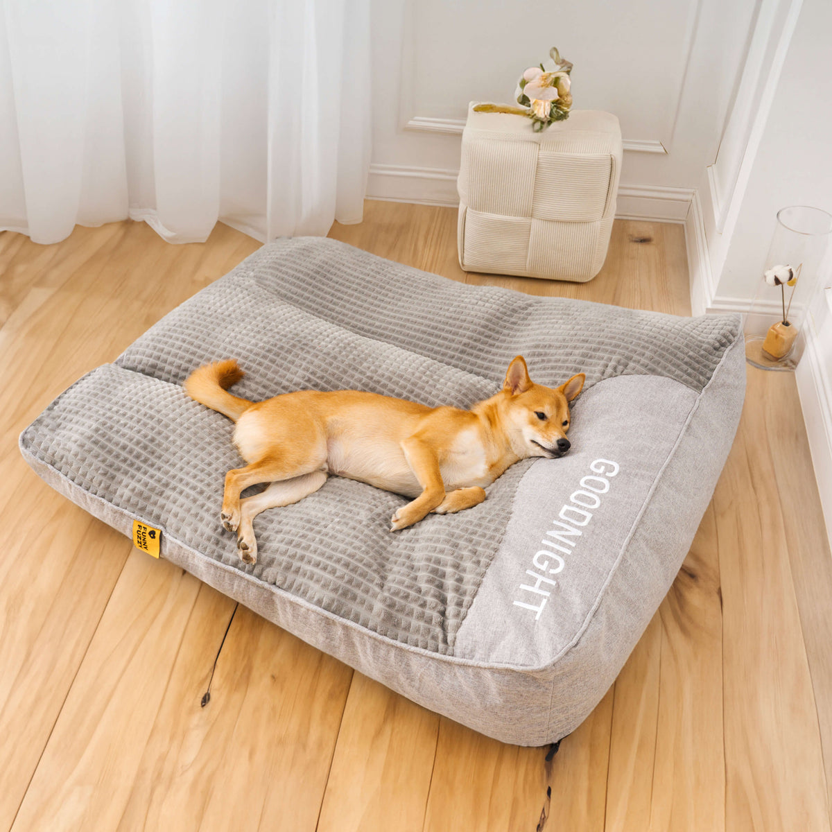 Crystal Velvet Replacement Cover for Large Dog Cushion Bed
