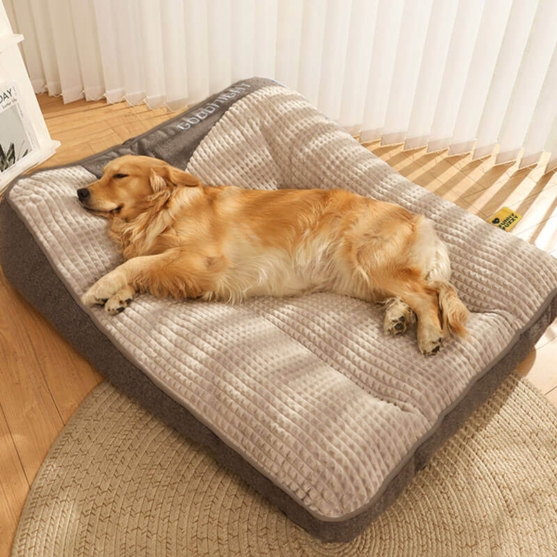 Extra Large Thick Dog Cushion Bed with Non-Slip Base