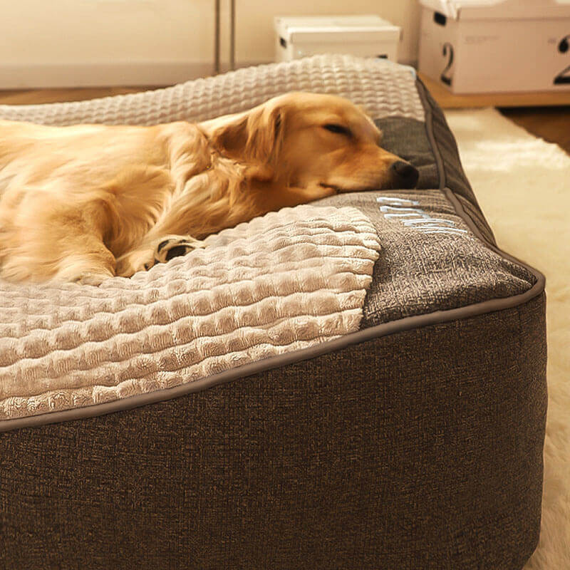 Crystal Velvet Replacement Cover for Large Dog Cushion Bed