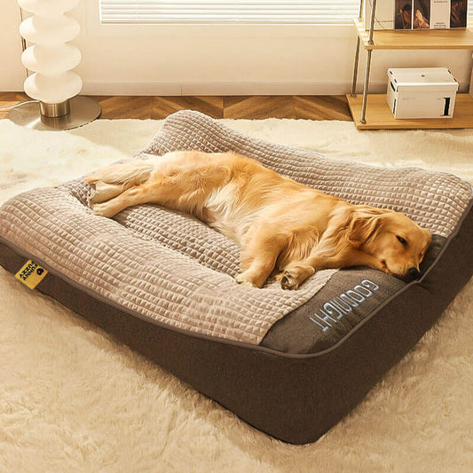 Extra Large Thick Dog Cushion Bed with Non-Slip Base