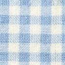 Sky Blue Gingham Triangle Tie Dog Bandana with Merrow Hem