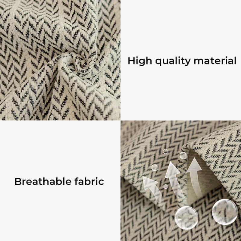 Herringbone Chenille Couch Cover with Non-Slip Back, Scratch Resistant